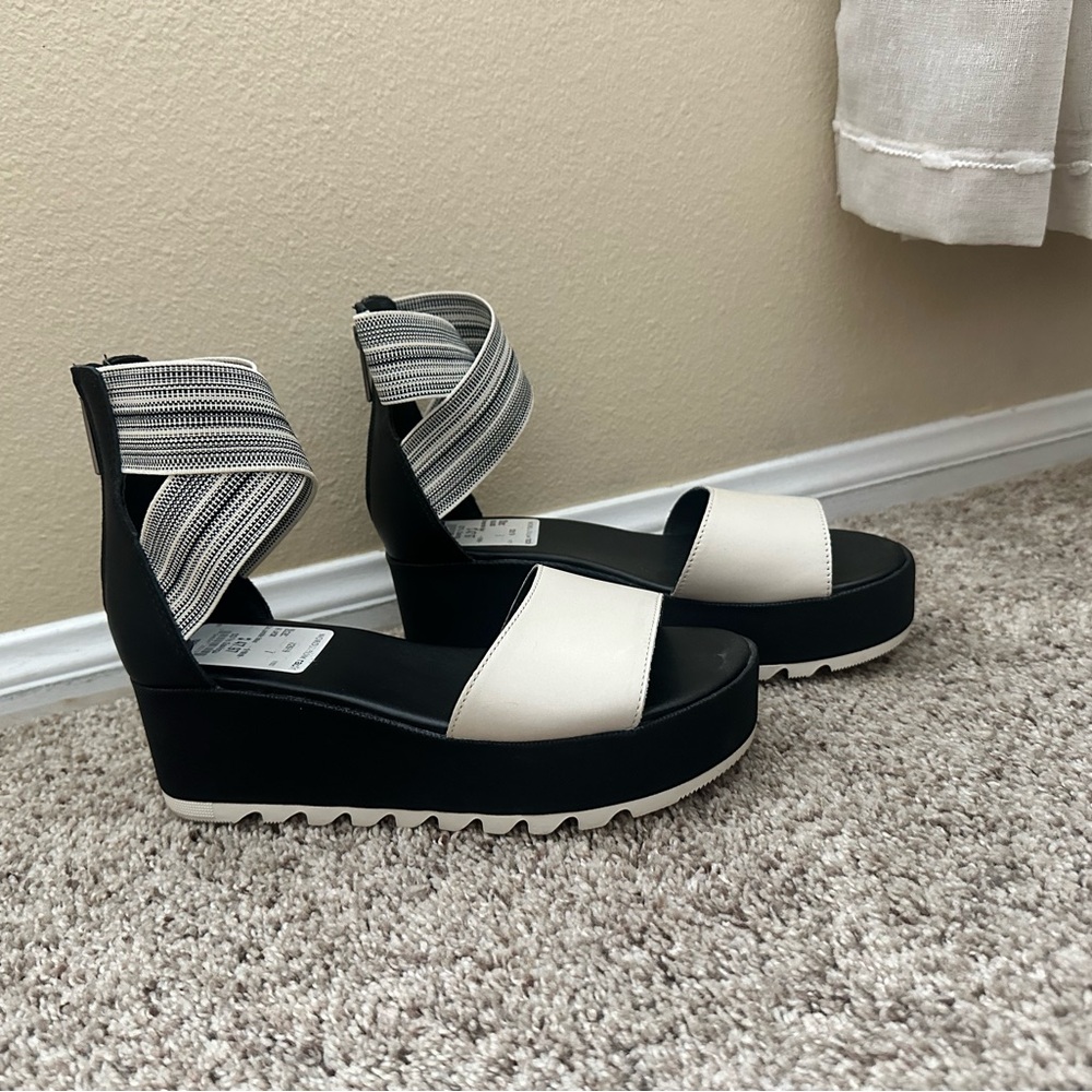 Nordstrom Black and White Platform Shoes